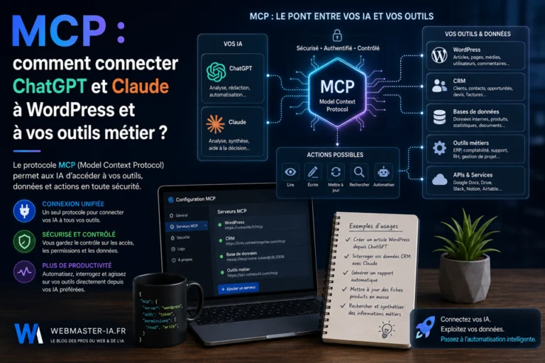 MCP : comment connecter ChatGPT et Claude à WordPress et à vos outils métier ?