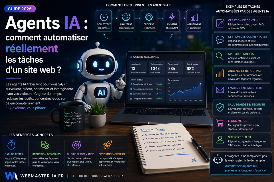 Agents IA : comment automatiser réellement les tâches d'un site web ?