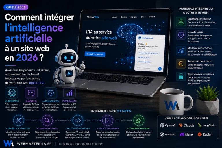Comment intégrer l'intelligence artificielle à un site web en 2026 ?