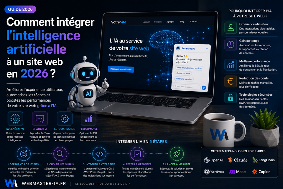 Comment intégrer l'intelligence artificielle à un site web en 2026 ?